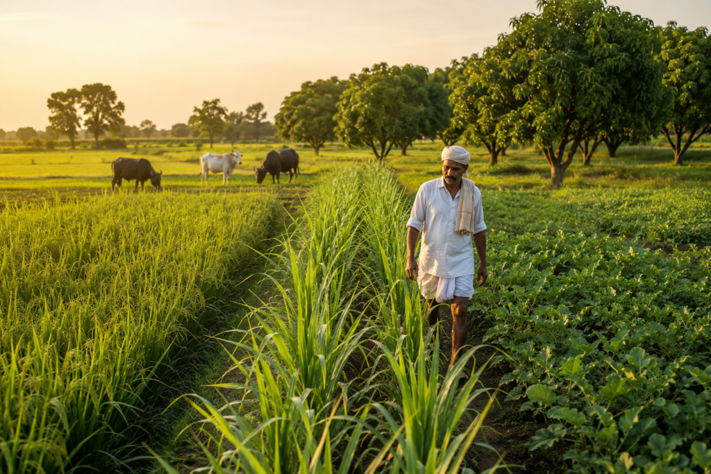 katni-farmer-lalji-maurya-mixed-farming