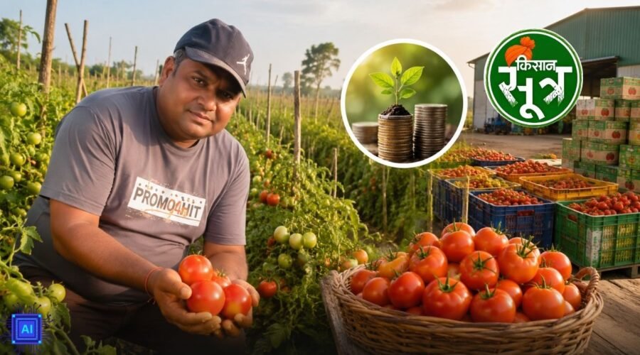 kisan amit jain success story hybrid tomato farming